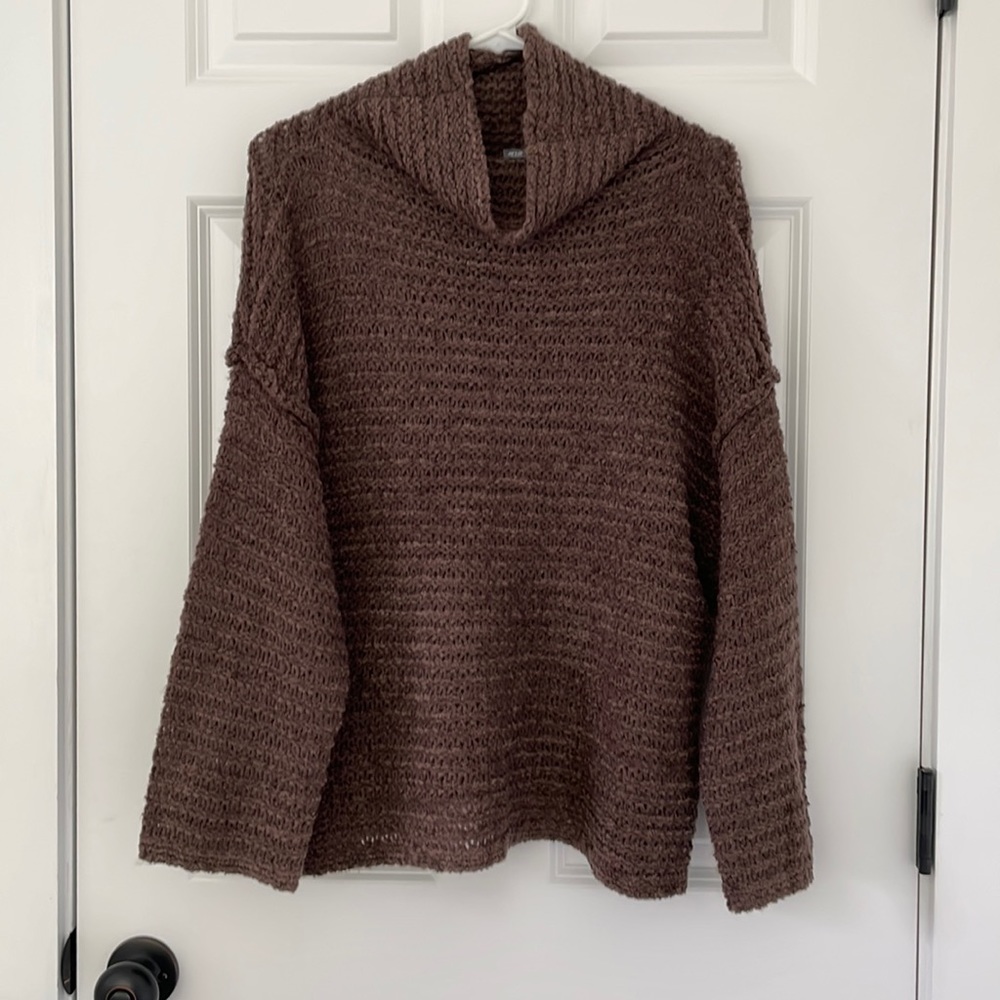 Aerie mock neck knit sweater
